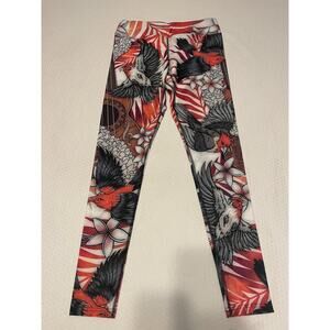 Eagle Rock Werkshop Leggings Women's XL Ukulele/ Bird Full Length Yoga